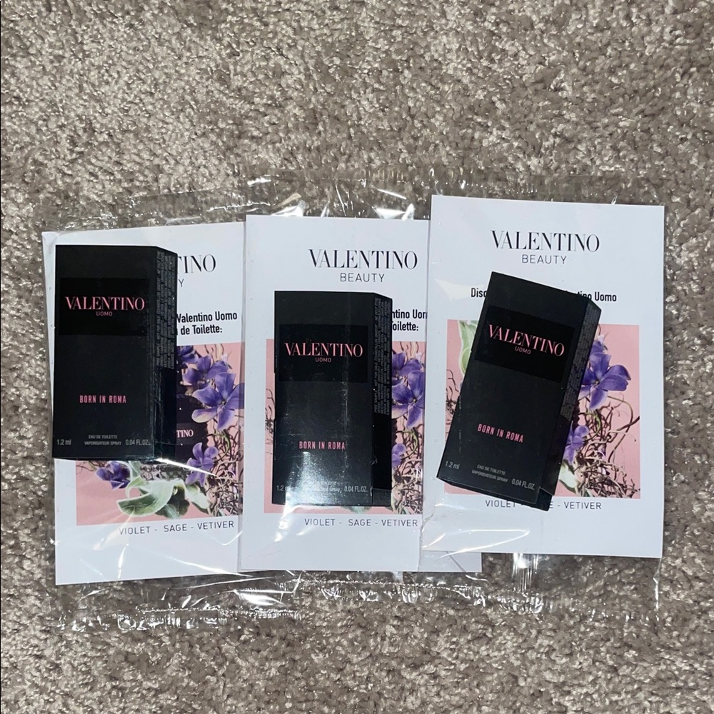 Valentino Beauty Fragrance Sample Set with Black and White Packaging